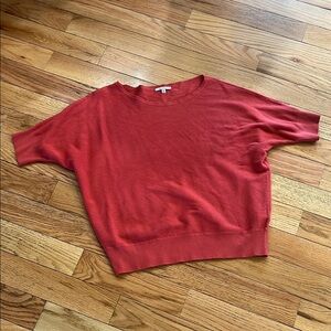 Red Short Sleeve Sweater